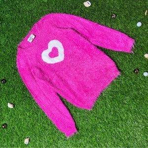 Imported fur sweatshirt